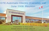 GTE Automatic Electric(Canada), LTD Reunion June 2008