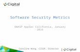 Software Security Metrics