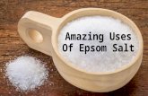 Amazing uses of epsom salt