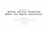 Online service promotion model