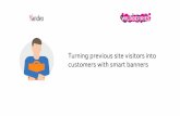 Turning previous site visitors into customers with smart banners