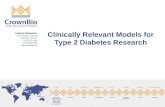 Clinically Relevant In Vivo Models for Type 2 Diabetes Research