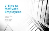 7 tips to motivate employees