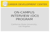 On Campus Interview (OCI) program orientation, Cal State LA