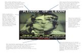King of leon magazine advert analysis