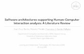 Software architectures supporting Human-Computer Interaction analysis: A Literature Review