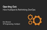 CTO & VP of Engineering Peer Session: How HubSpot is Rethinking DevOps