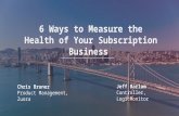 Subscribed 2016: 6 Ways to Measure the Health of Your Subscription Business