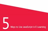 5 ways to use Javascript in e-learning