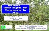 Business,  Human Rights and Investments in Asia