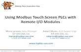 Using Modbus Touch Screen PLCs w Remote I/O Modules