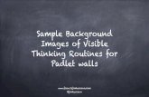 Sample background images of visible thinking routines for padlet walls