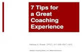 7 Tips for for Coaching Clients