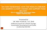 1-Presentation - Food,Water,Energy Nexus in arena of Climate change