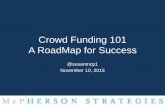 Crowdfunding 101. A Roadmap for Success