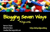 Blogging Seven Ways - DigiCon16