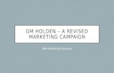 James Wilson - Revised Marketing Campaign for GM Holden