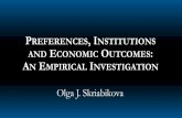 Preferences, Institutions and Economic Outcomes Defence presentation