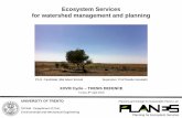 Ecosystem services for watershed management, Water Planning,