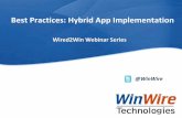 Best Practices - Hybrid App Implementation V 03