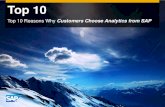 Top 10 Reasons Why Customers Choose Analytics from SAP