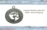 Gayatri mantra with om wall and door hanging