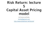 Risk return &  lec5