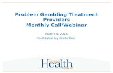 March 2016 - PGS Treatment Providers Call/Webinar