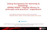 Using Europeana for learning & teaching:  EMMA MOOC “Digital library in principle and practice” experience (Anna Maria Tammaro & Getaneh Alemu)