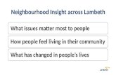 Neighbourhood Insight for Lambeth