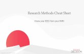 Research Methods Cheat Sheet