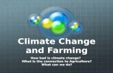 Farming and climate change powerpoint