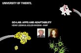 Go-Lab: Apps and Adaptability