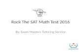 Rock the SAT Math Test 2016
