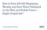 Using Drupal to publish Web, Print and Mobile from same CMS