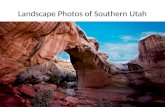 Landscape photos of southern utah