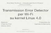Transmission Error Detector per Wi-Fi su kernel Linux 4.0
