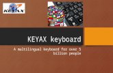 Keyax multilingual keyboard and computer