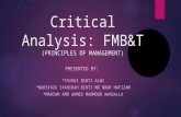 FMB&T Critical Analysis