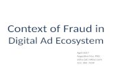 Context of Fraud in Digital Advertising Ecosystem