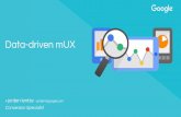Data driven mobile UX -  UX insight 2017, uxinsight.nl