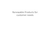 Renewable products for customer needs   Arvid Undebakke