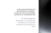 CONSUMER PREFERENCES FOR DOMESTIC TOURISM -STUDY OF