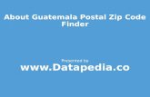 Datapedia Guatemala Postal Zip Code Finder