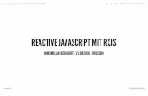 Reactive Javascript - FrOSCon - 2016