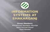 Information systems at Shakarganj