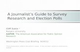 A Journalist’s Guide to Survey Research and Election Polls by Cliff Zuskin