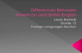 Differences Between American English and British English (Leyla Rashidli, Jeddah International Turkish School)
