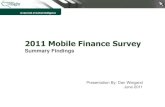 2011 Mobile Finance Survey Summary