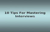 10 Secret Tips for Mastering Any Interviews